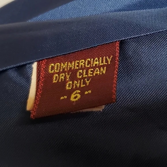 Rare Vintage 1970s Anne Klein Blue Wool Cashmere Pleated Topcoat Swing Coat - Picture 14 of 16